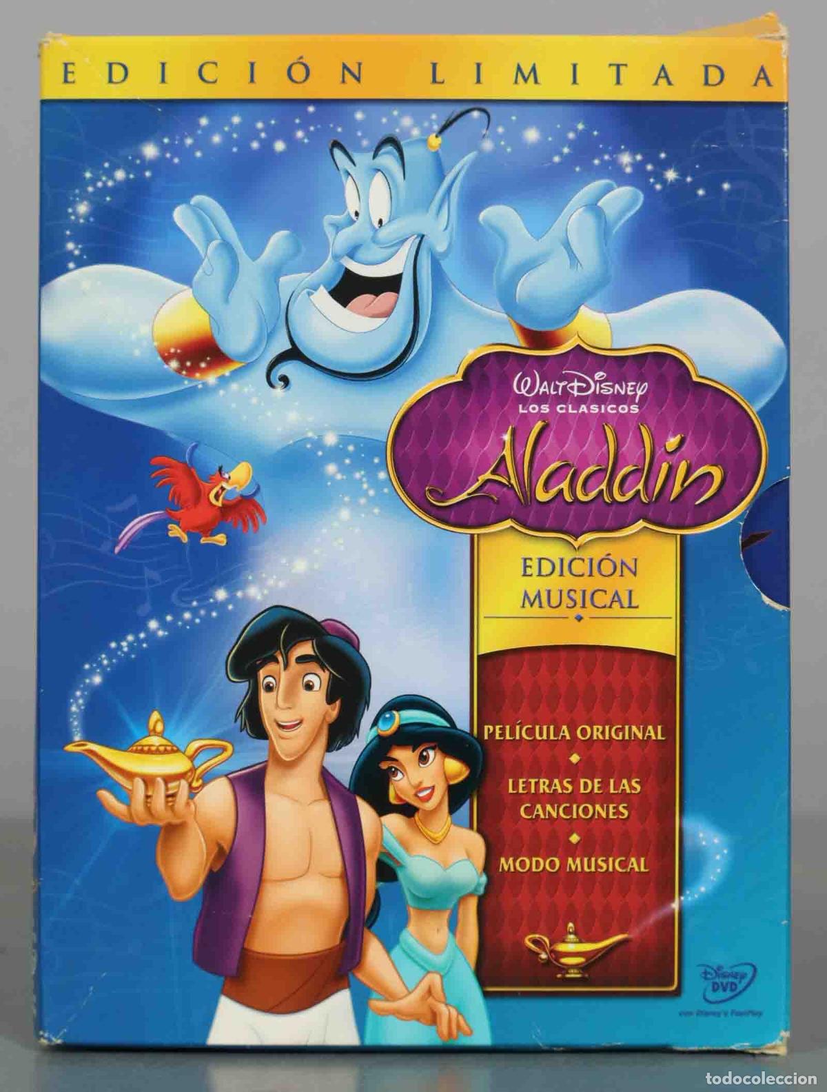 Cine: DVD. Aladdin Edici&oacute;n Especial - Edici&oacute;n Musical - Walt Disney Los Cl&aacute;sicos