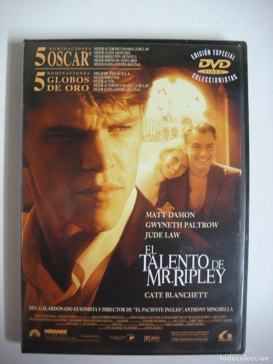 Cine: D.V.D. DE EL TALENTO DE Mr.RIPLEY CON MATT DAMON-CAJ-N&ordm;-2