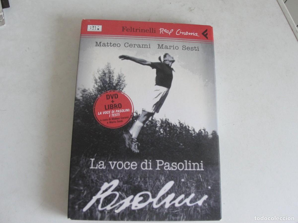 Cine: estuche dvd + libro LA VOCE DI PASOLINI - / MATTEO CERAMI & MARIO SESTI - EN ITALIANO - COMO NUEVO