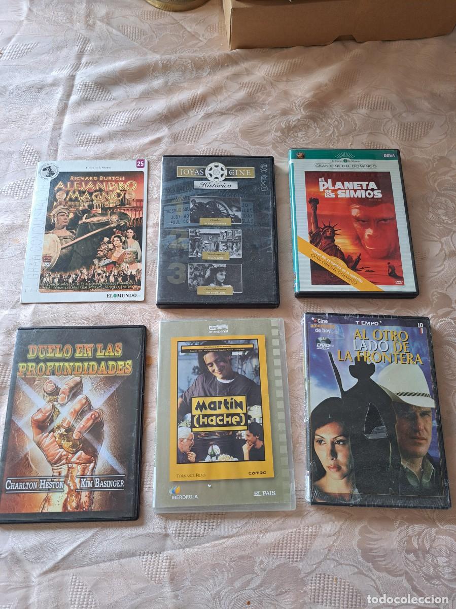 Kino: Lote de 6 peliculas DVD El planeta de los simios, Alejandro Magno, Martin Hache y +