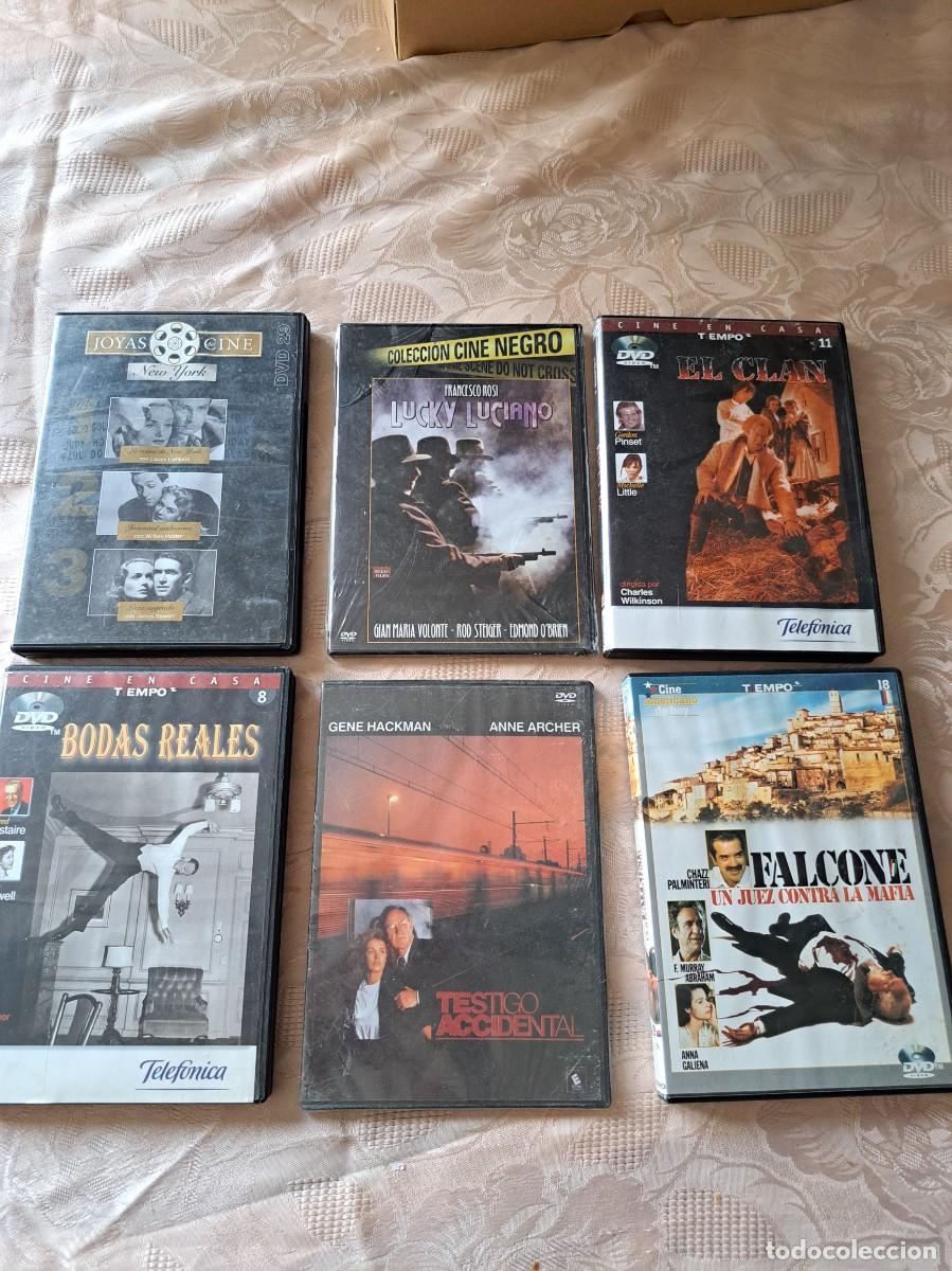 Kino: Lote de 6 peliculas DVD Falcone. Testigo accidental, Lucky Luciano y +