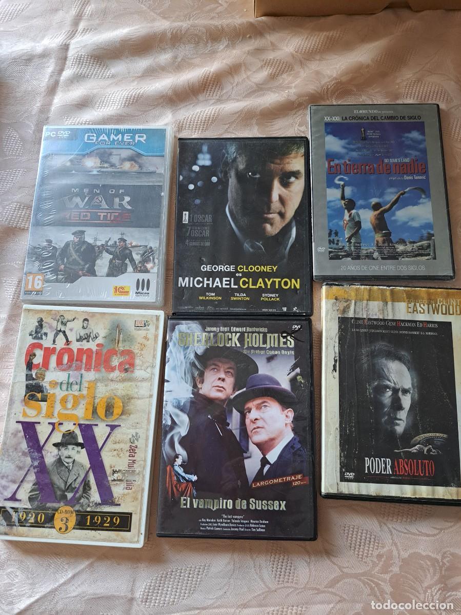 Cinema: Lote de 6 peliculas DVD Men of War Red tide, En tierra de nadie, Michael Clayton y +