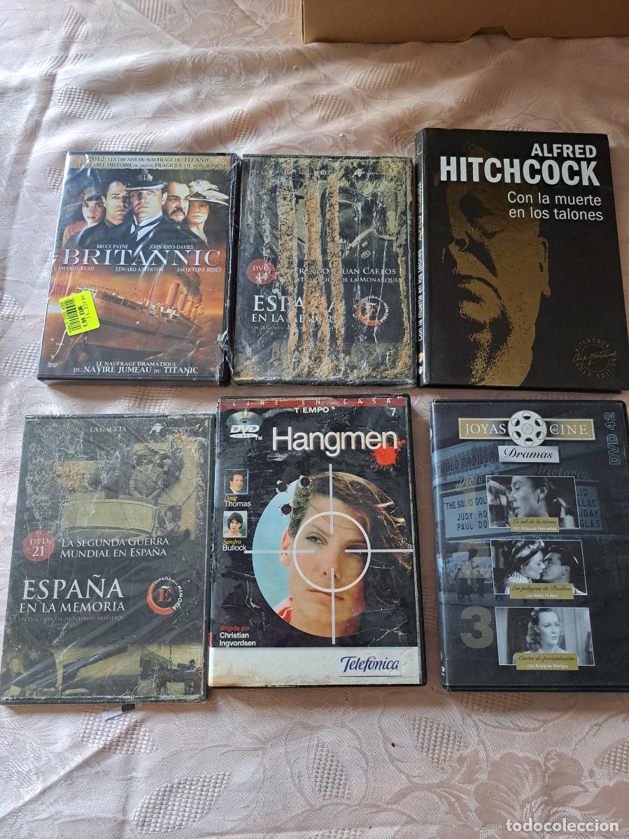 Cinema: Lote de 6 peliculas DVD Britannic, Alfred Hitchcock, Hangmen y +