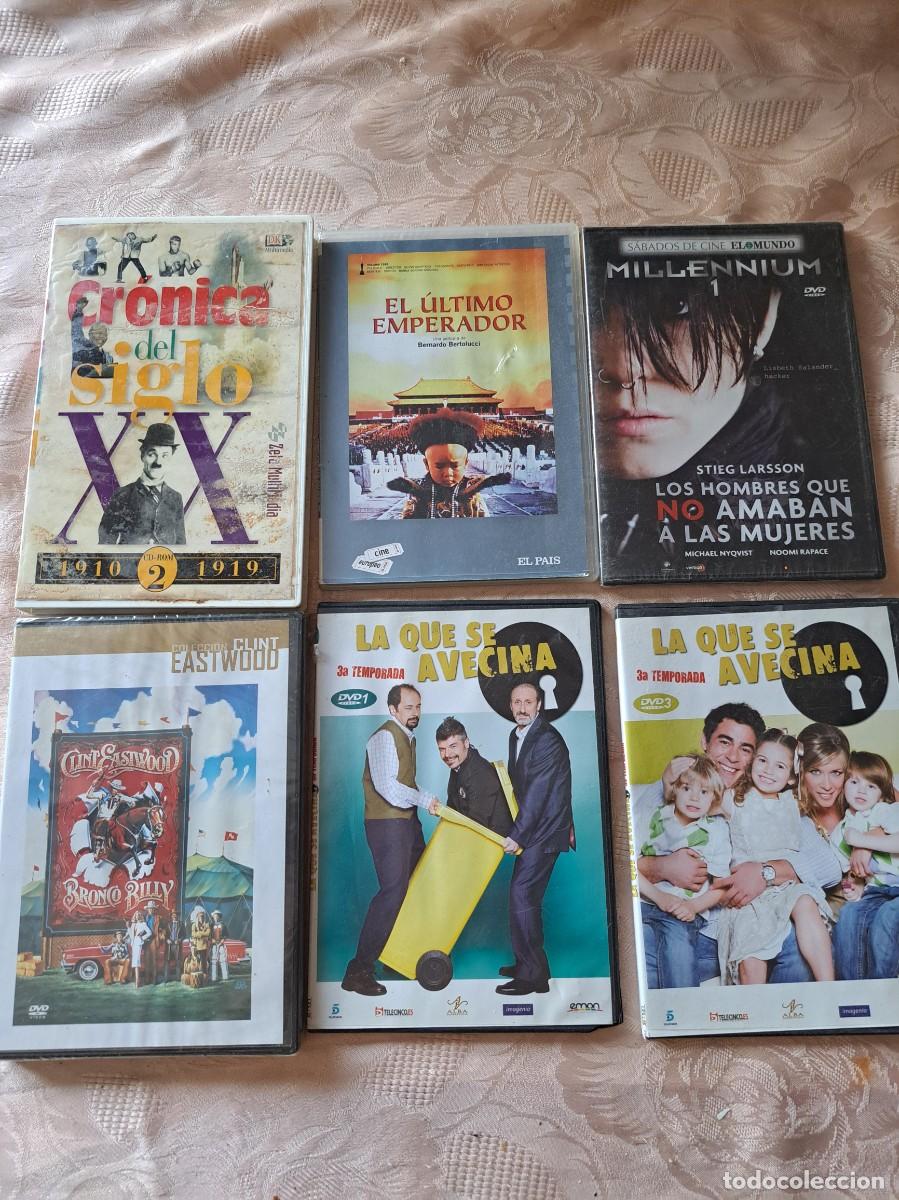 Cine: Lote de 6 peliculas DVD Los hombres que no amaban a las mujeres,El ultimo emperador, Bronco Bill y +