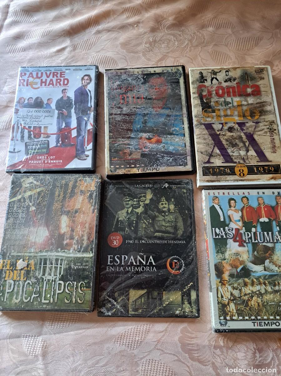 Cine: Lote de 6 peliculas DVD Las 4 plumas, El d&iacute;a del apocalipsis, Pauvre Richard y +