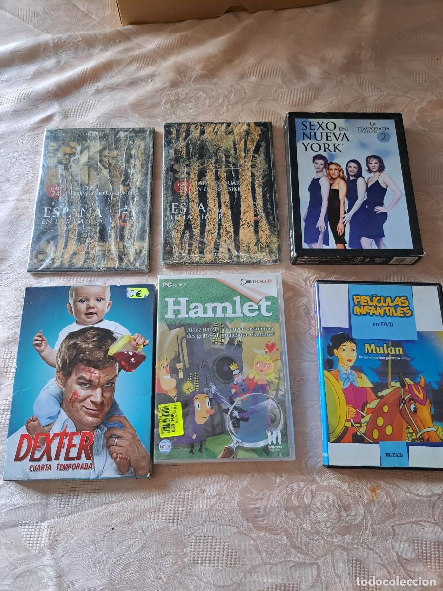 Cine: Lote de 6 peliculas DVD Dexter , Sexo en nueva York 3 dvd, Mulan y +