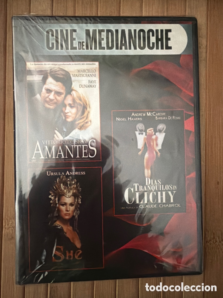 Cine: Cine de medianoche ( Amantes + She + D&iacute;as tranquilos en clichy ) DVD SLIM - Precintado -