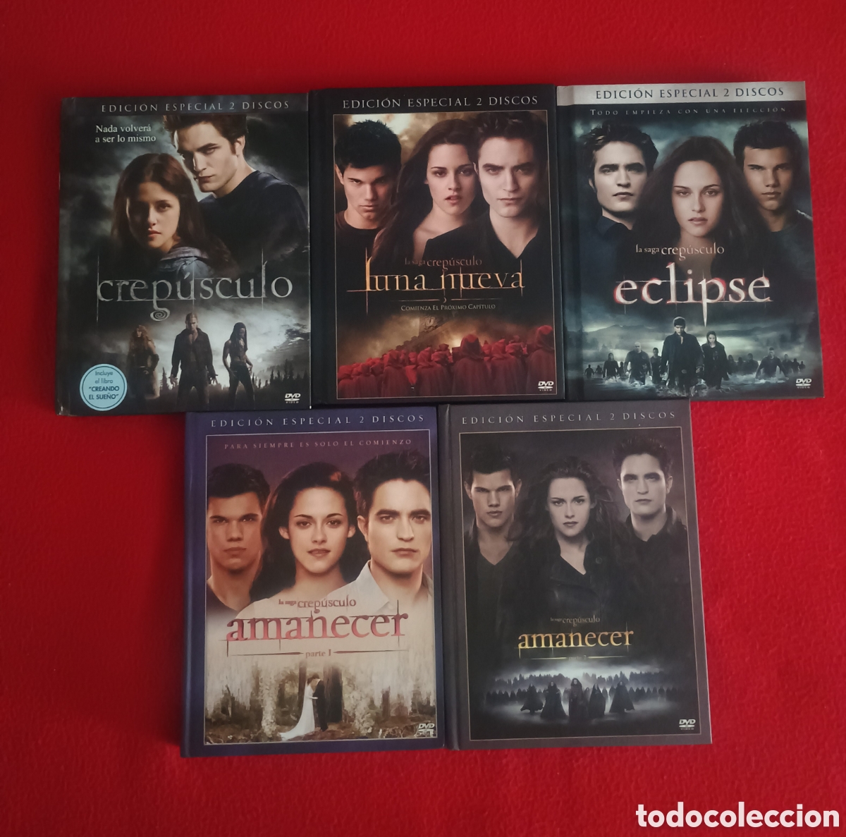 Kino: Libro dvd Saga crep&uacute;sculo edici&oacute;n especial (10 discos) luna nueva eclipse amanecer parte 1 y 2
