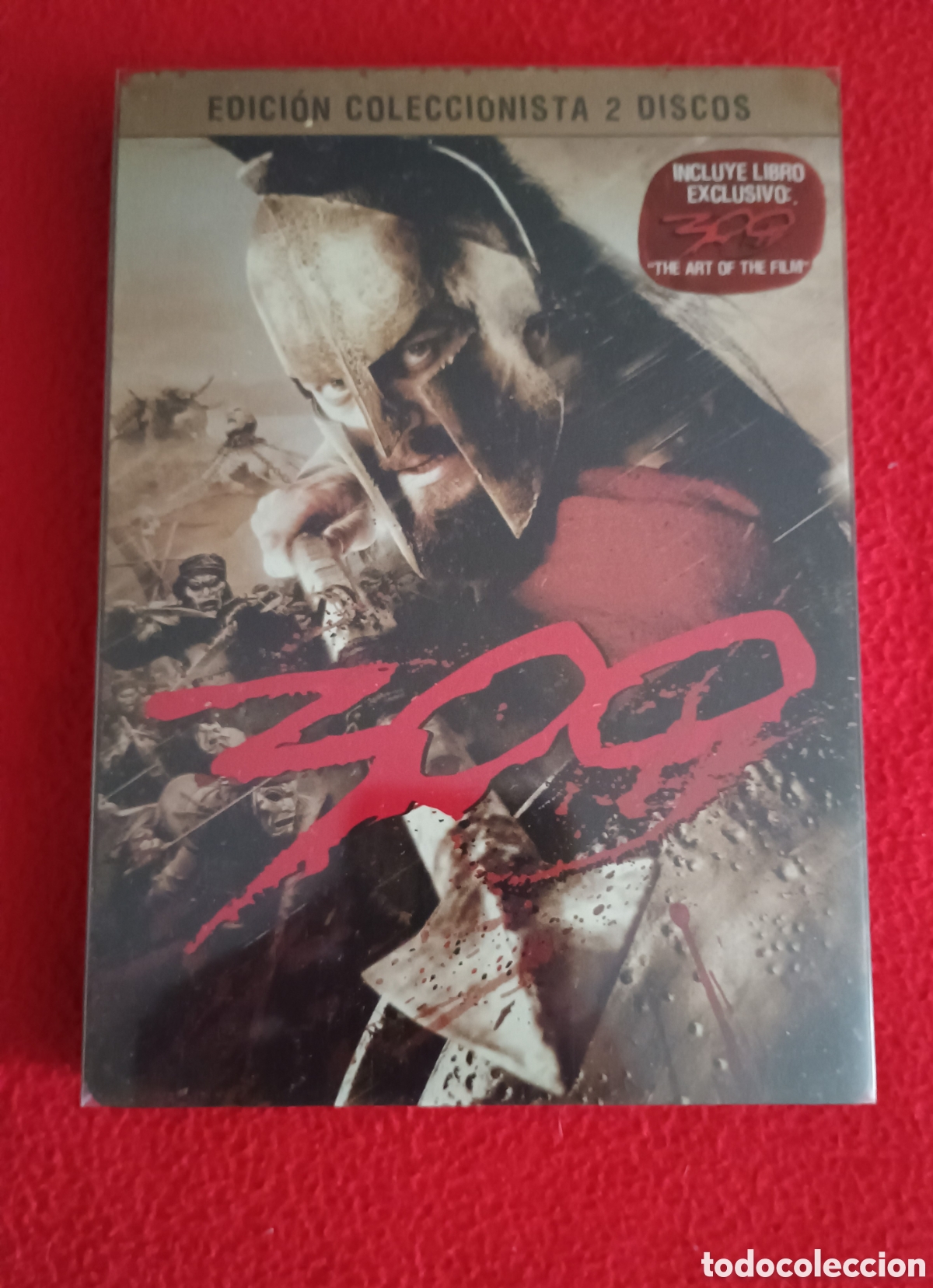 Cine: Dvd 300 (edici&oacute;n met&aacute;lica 2 discos) Zack snyder Gerard butler (incluye libro)