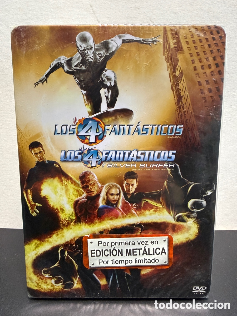 Cine: Los 4 Fant&aacute;sticos y Silver Surfer (DVD) Steelbook *Precintado*