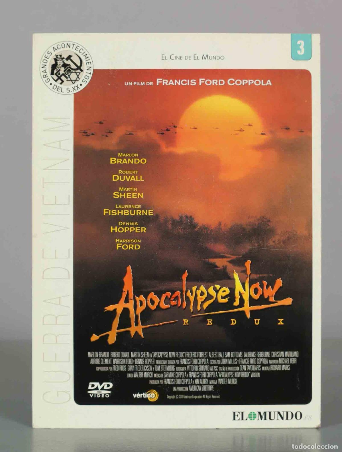 Cinema: DVD. Apocalypse Now Redux - Francis Ford Coppola, Marlon Brando, Robert Duvall, Martin Sheen