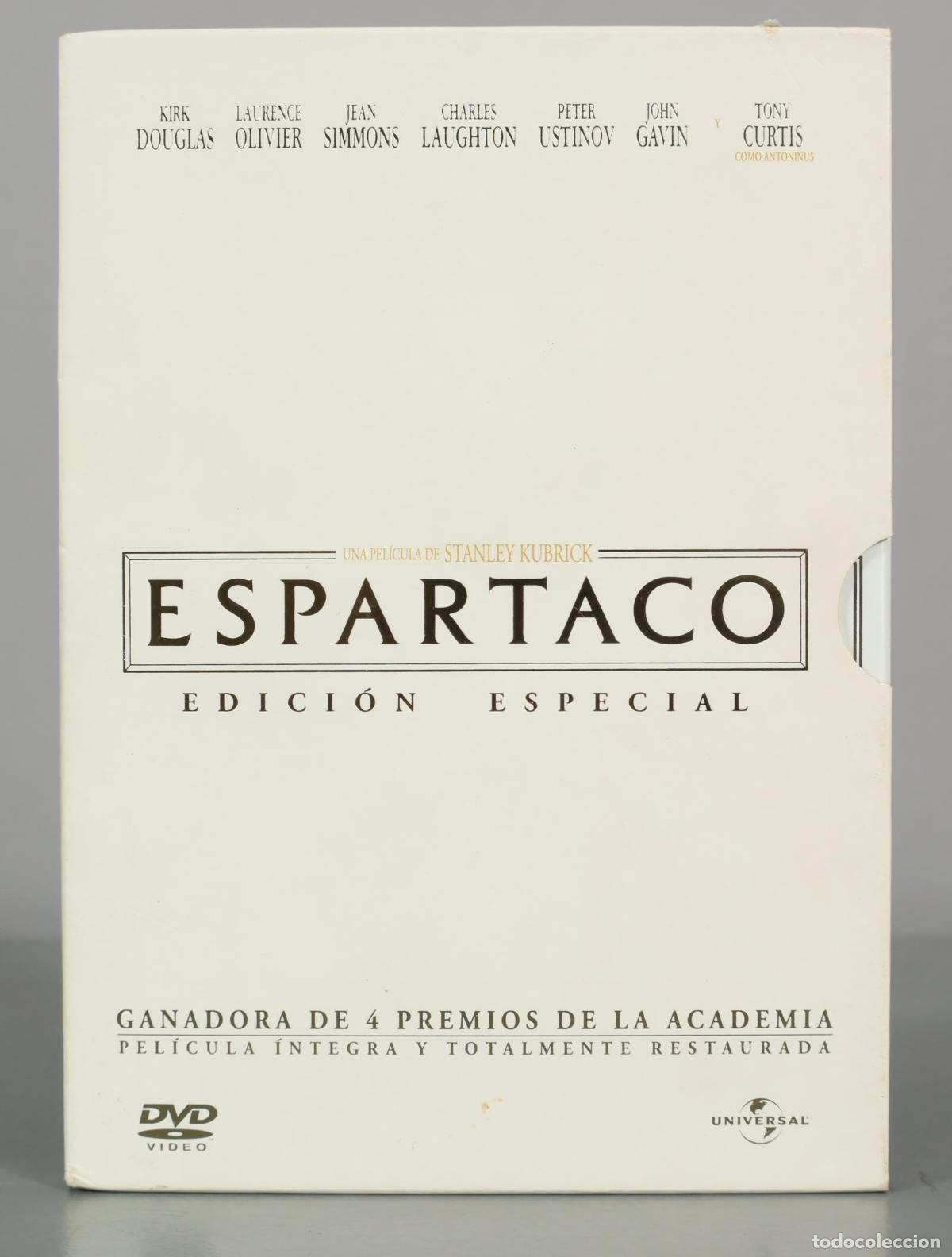 Kino: DVD. Espartaco - Stanley Kubrick, Kirk Douglas, Laurence Olivier, Jean Simmons, Charles Laughton, P