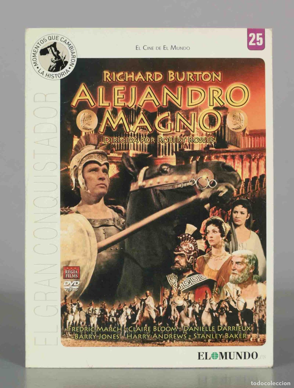 Cine: DVD. Alejandro el Magno - Robert Rossen, Richard Burton, Fredric March, Claire Bloom, Danielle Darr