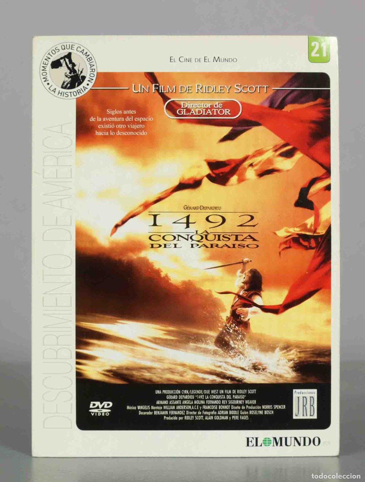 Cine: DVD. 1492 La Conquista Del Para&iacute;so - Ridley Scott, G&eacute;rard Depardieu