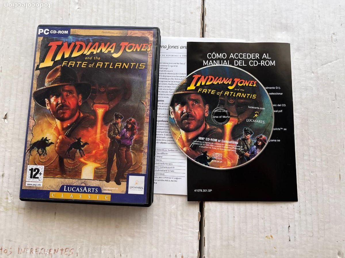 Cine: INDIANA JONES AND THE FATE ATLANTIS - PC DVD ROM KREATEN