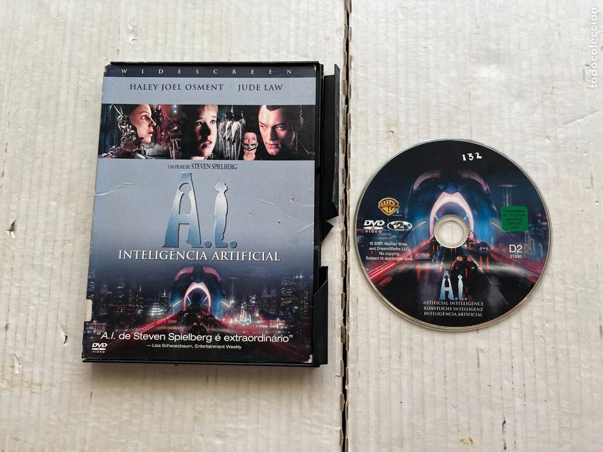 Cine: INTELIGENCIA ARTIFICIAL AI IA - PELICULA DVD KREATEN - CAJA CARTON