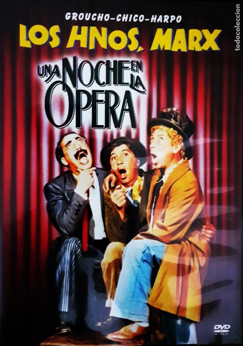 Cine: LOS HERMANOS MARX EN UNA NOCHE EN LA OPERA. CINE EN DVD. COLECCION.