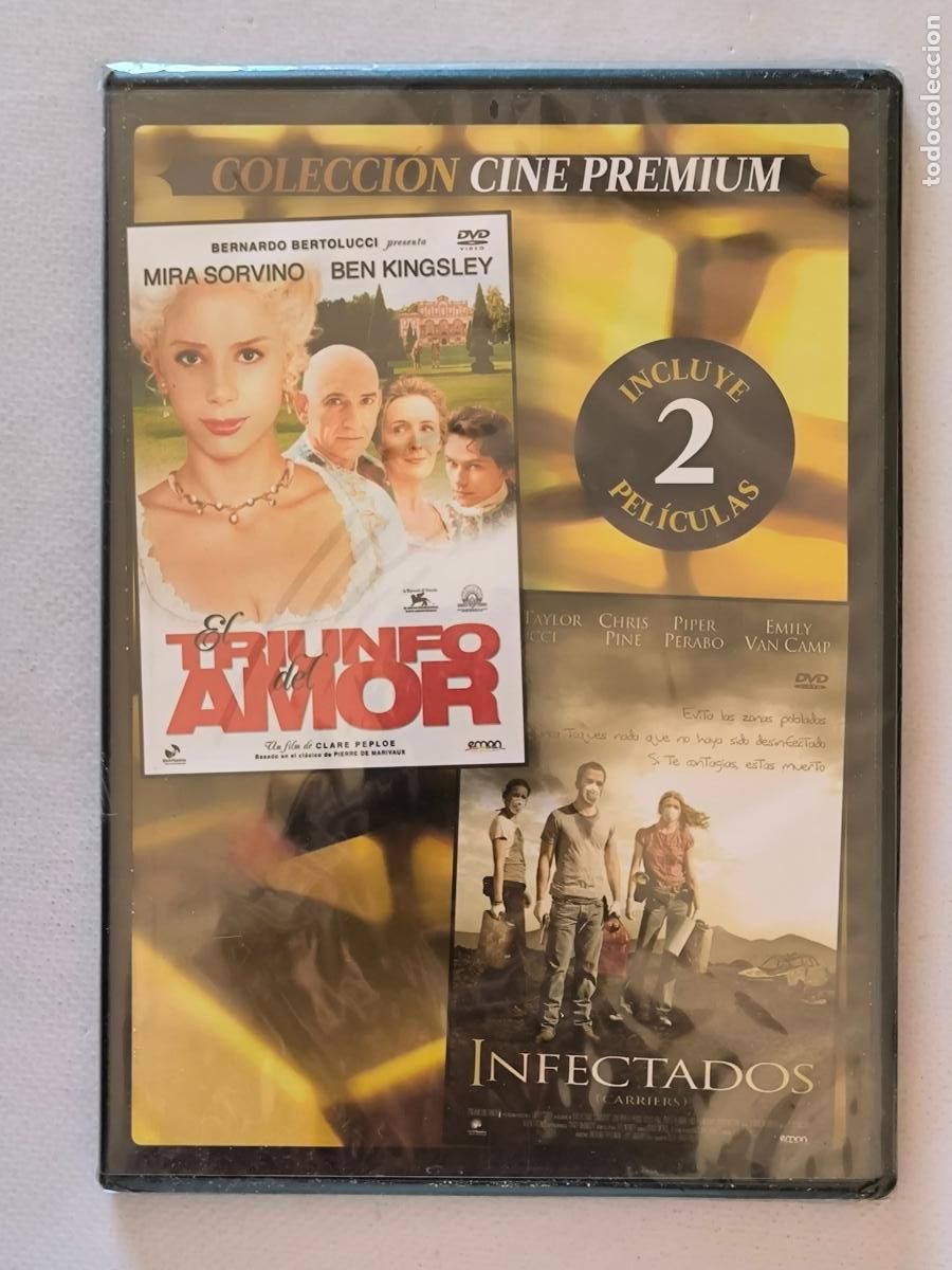 Cine: DVD EL TRIUNFO DEL AMOR / INFECTADOS - 2 PELICULAS - CAJA SLIM - NUEVO, PRECINTADO (6J)
