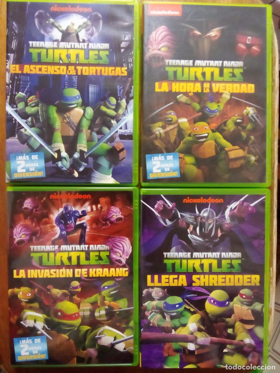 Cine: DVD TORTUGAS NINJA, NICKELODEON, EL ASCENSO, HORA DE LA VERDAD, INVASION DE KRAANG, LLEGA SHREDDER