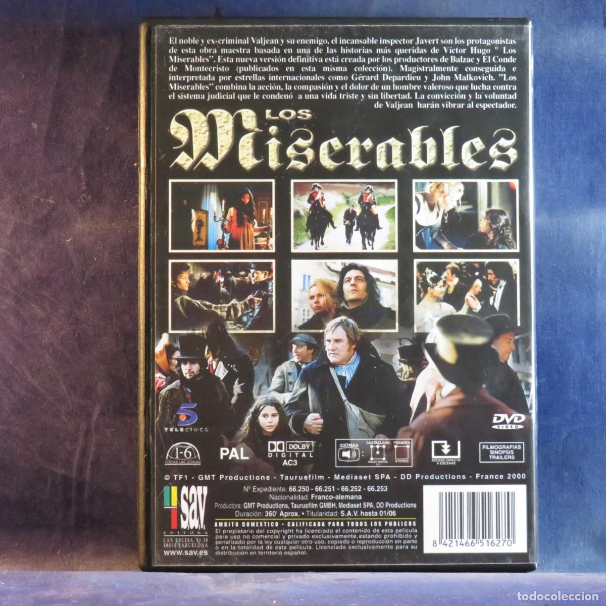 Cine: LOS MISERABLES (MINISERIE) - 2 DVD - Foto 2