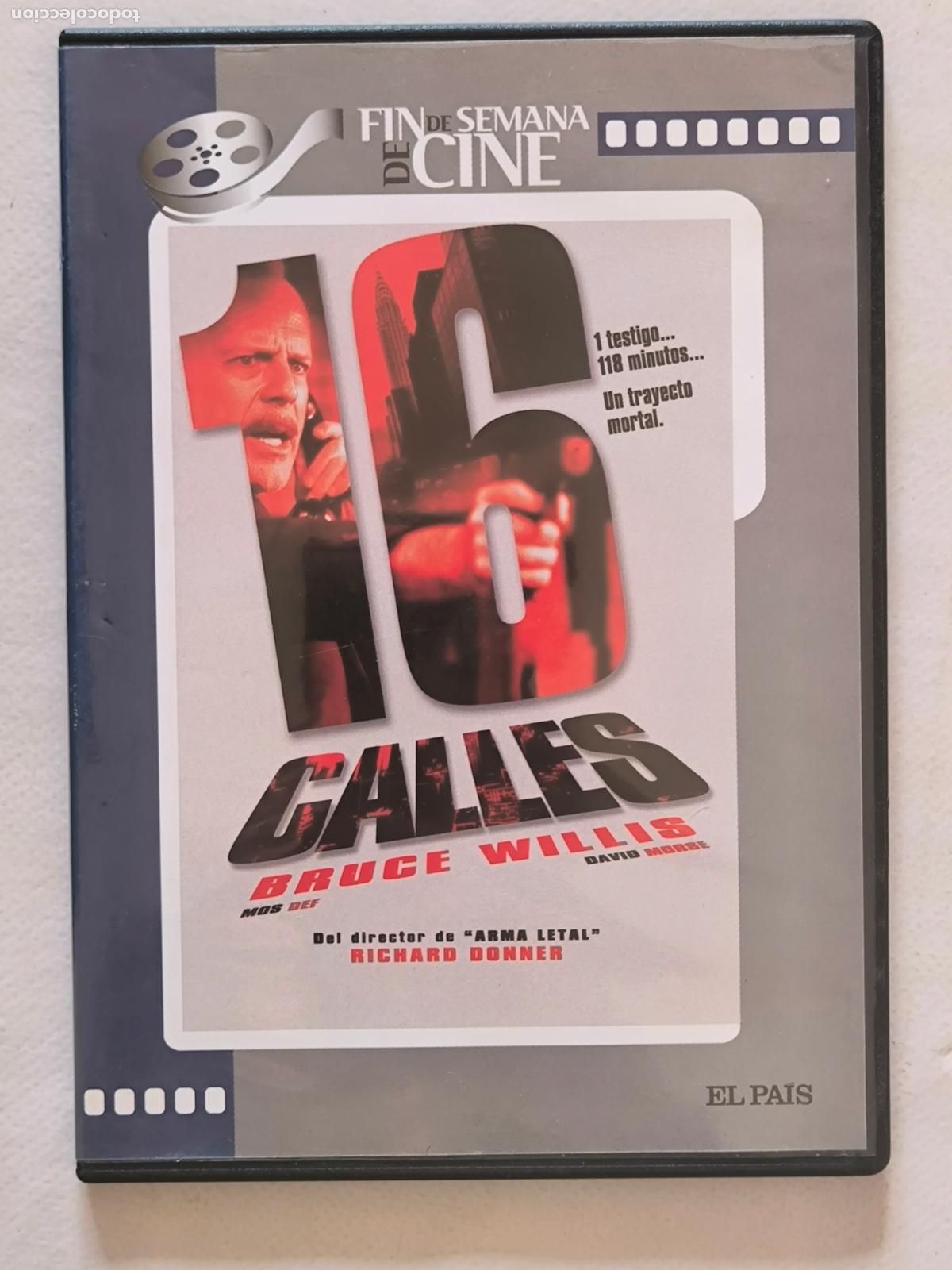Cine: DVD 16 CALLES - BRUCE WILLIS - CAJA SLIM (6M)