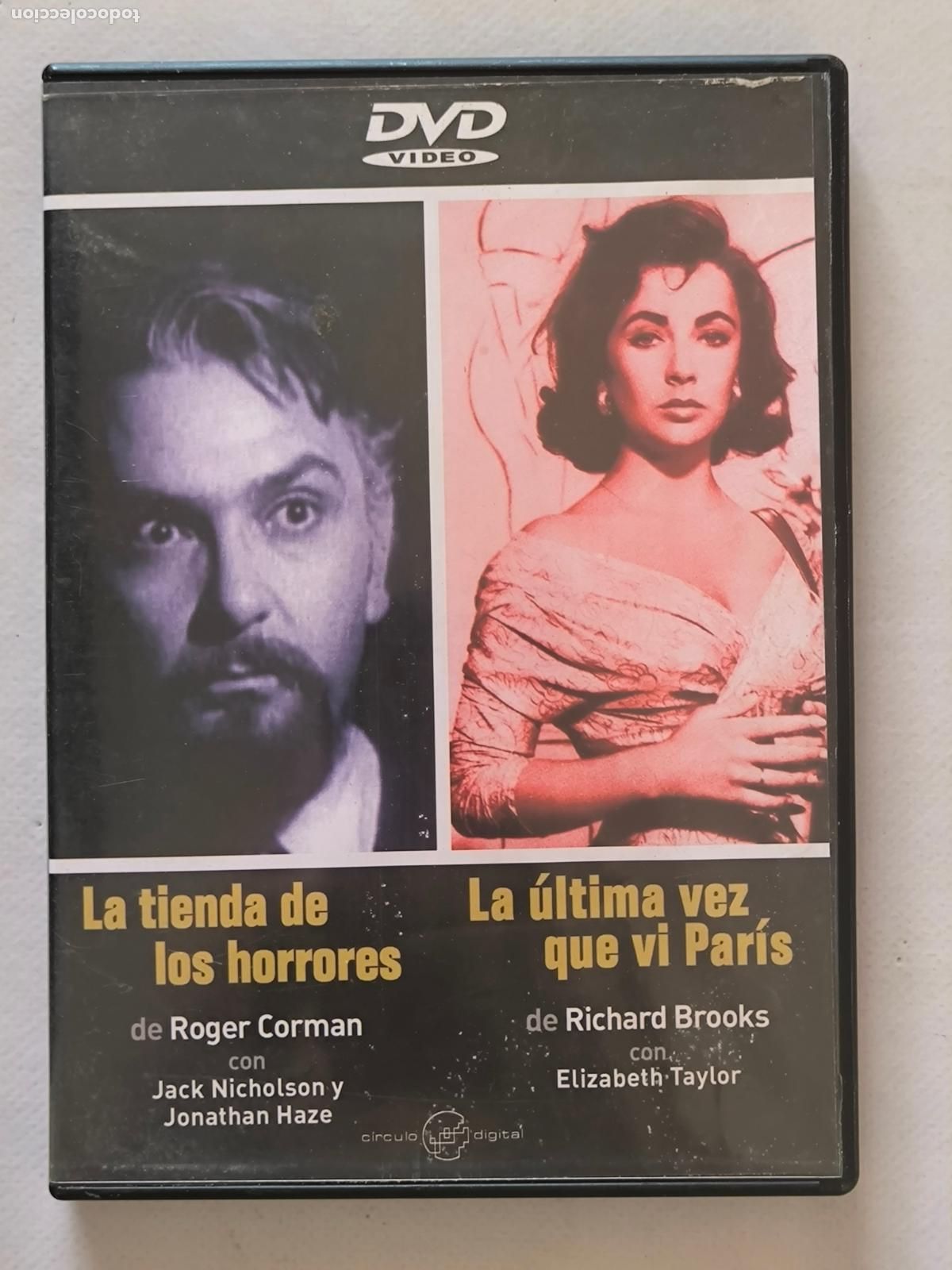 Cine: DVD LA TIENDA DE LOS HORRORES / LA ULTIMA VEZ QUE VI PARIS - 2 PELICULAS (9Z)