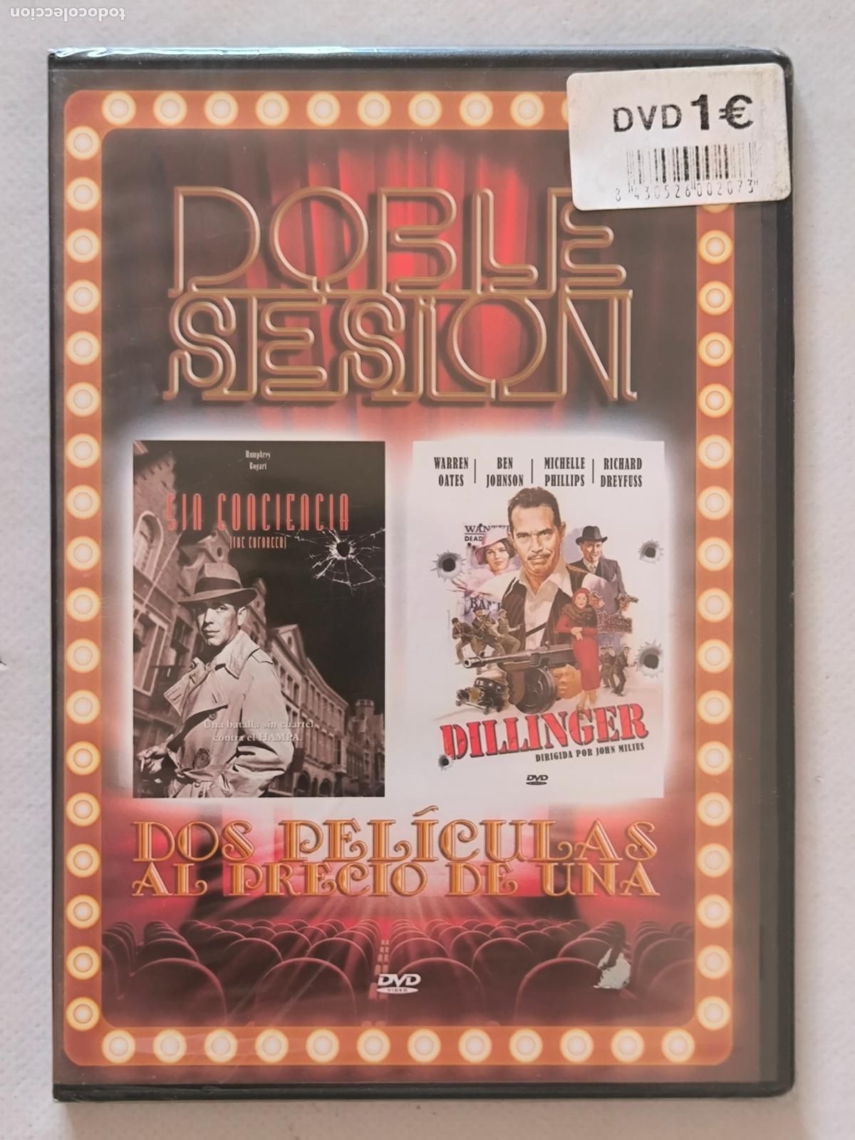 Cine: DVD SIN CONCIENCIA / DILLINGER - 2 PELICULAS - CAJA SLIM - NUEVO, PRECINTADO (AA)