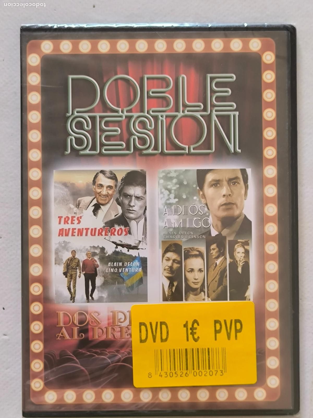 Cine: DVD TRES AVENTUREROS / ADIOS AMIGO - 2 PELICULA - CAJA SLIM - NUEVO, PRECINTADO (AA)