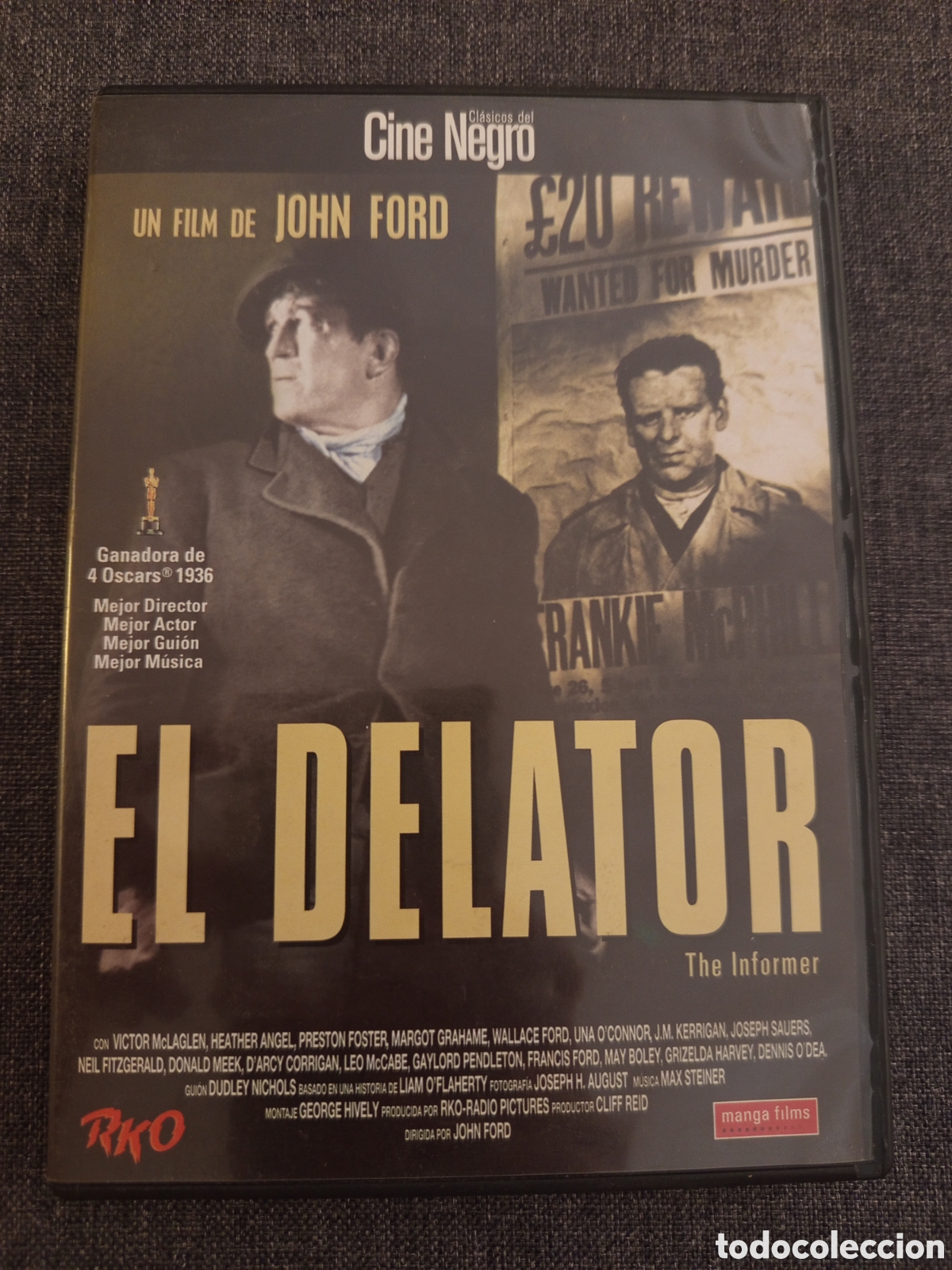 Cine: EL DELATOR (UN FILM DE JOHN FORD) DVD