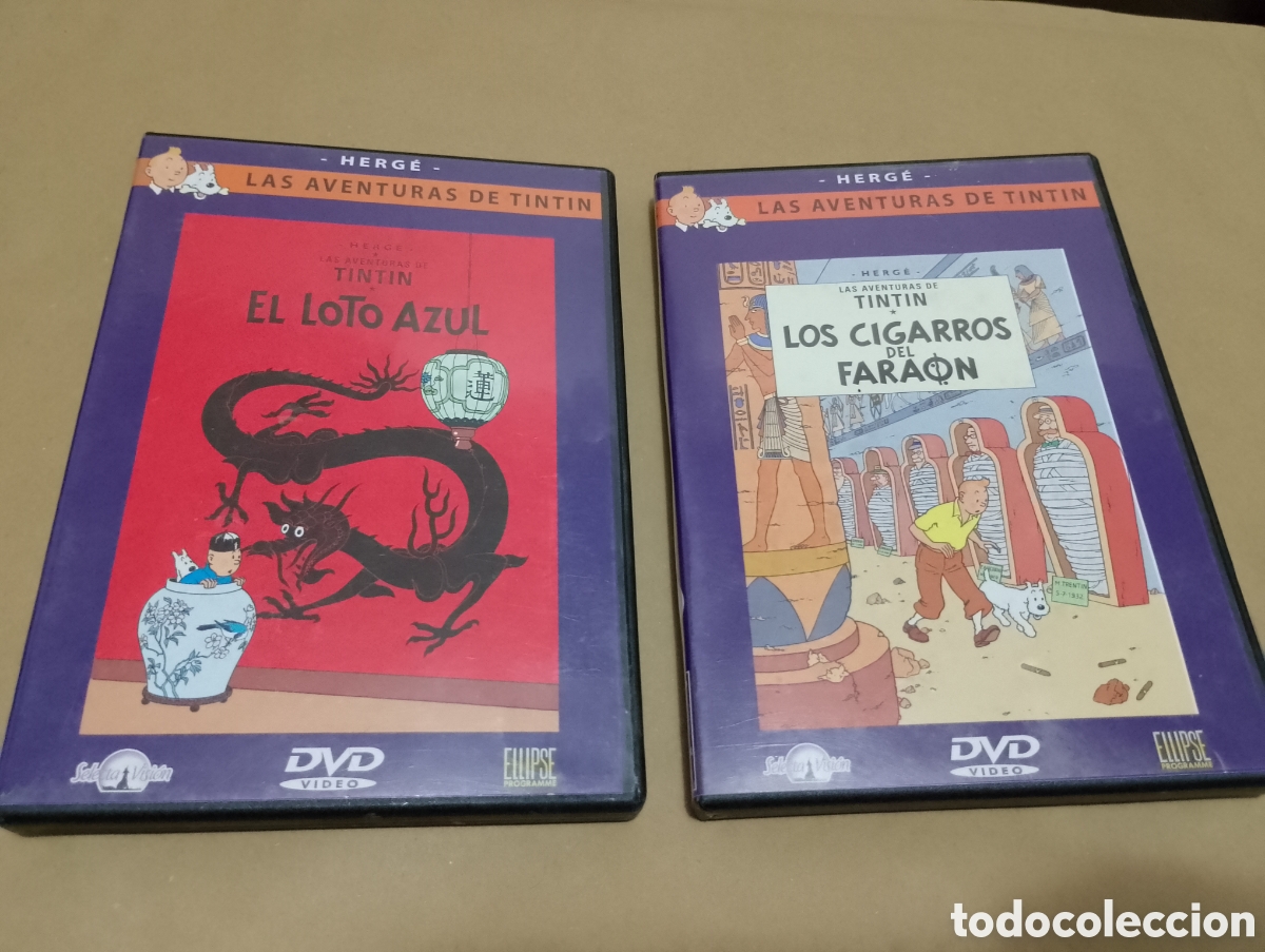 Cinema: 2 dvds. Tintin. El loto azul + Los cigarros del fara&oacute;n.