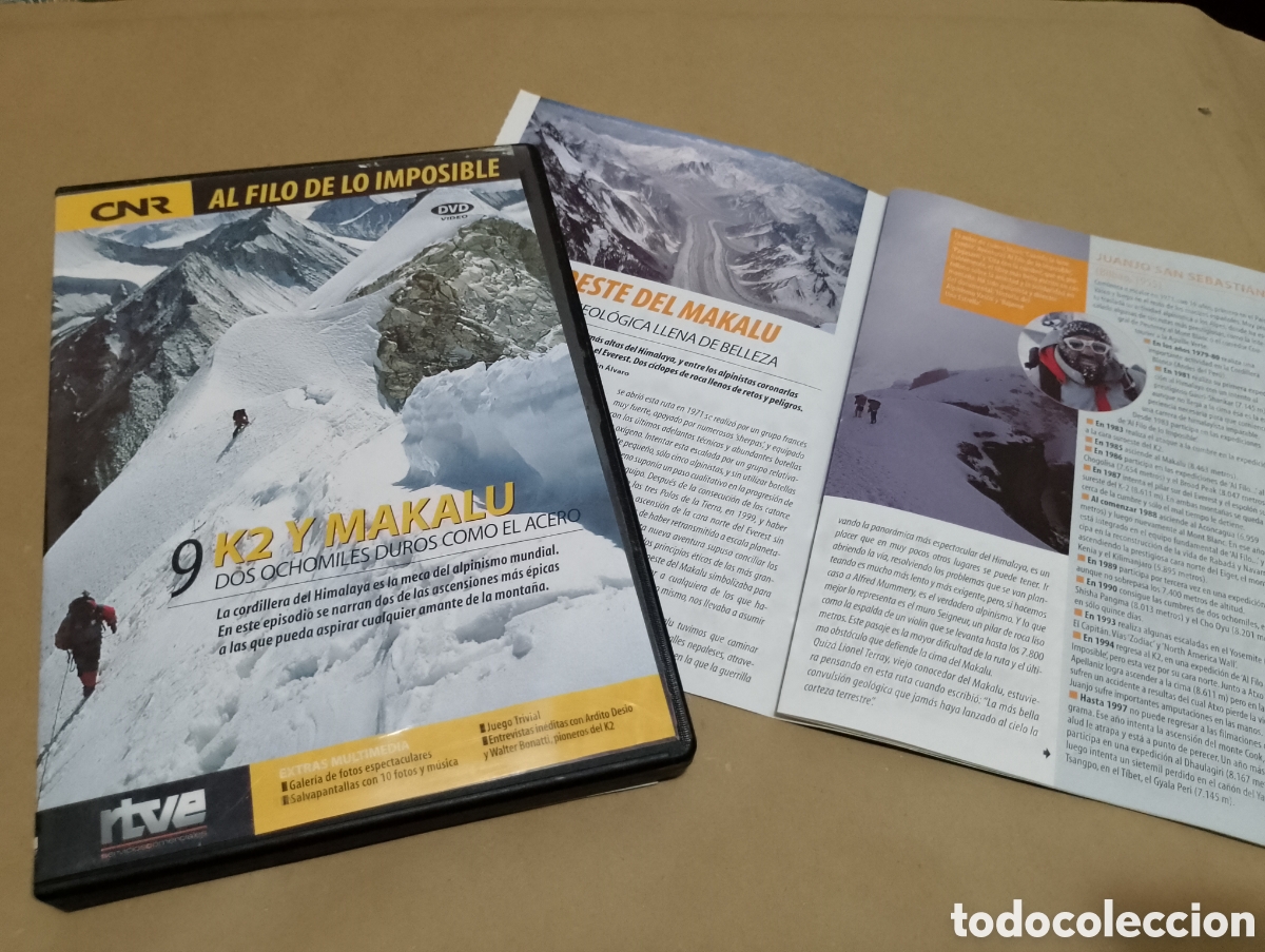 Cinema: Dvd. Al filo de lo imposible. K2 y Makalu. Dos ochomiles como el acero.