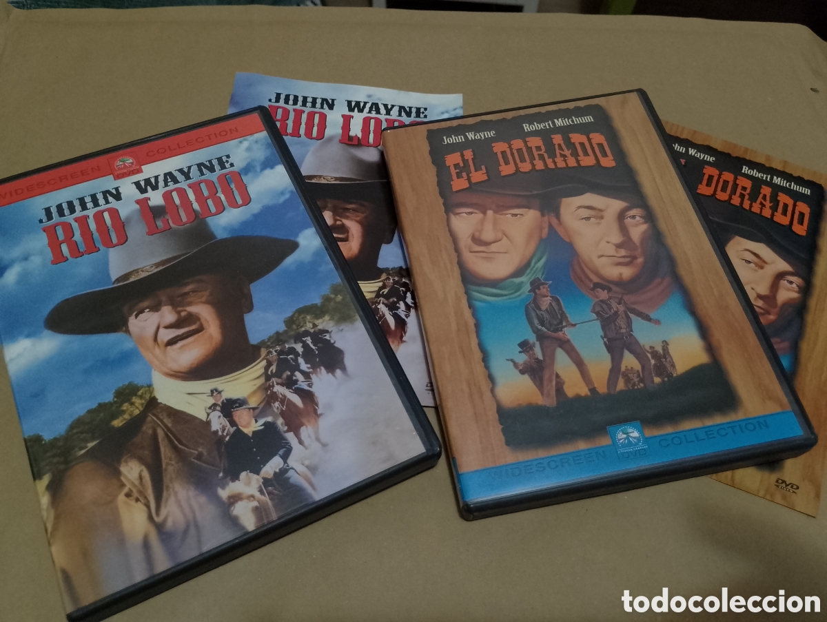 Cinema: 2 dvds. Rio Lobo + El dorado. John Wayne.
