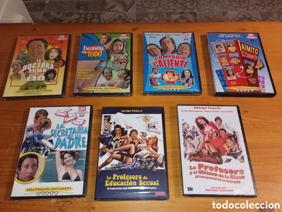 Cine: Precintadas Lote 7 Dvds Jaimito audio castellano films pel&iacute;culas cine italiano