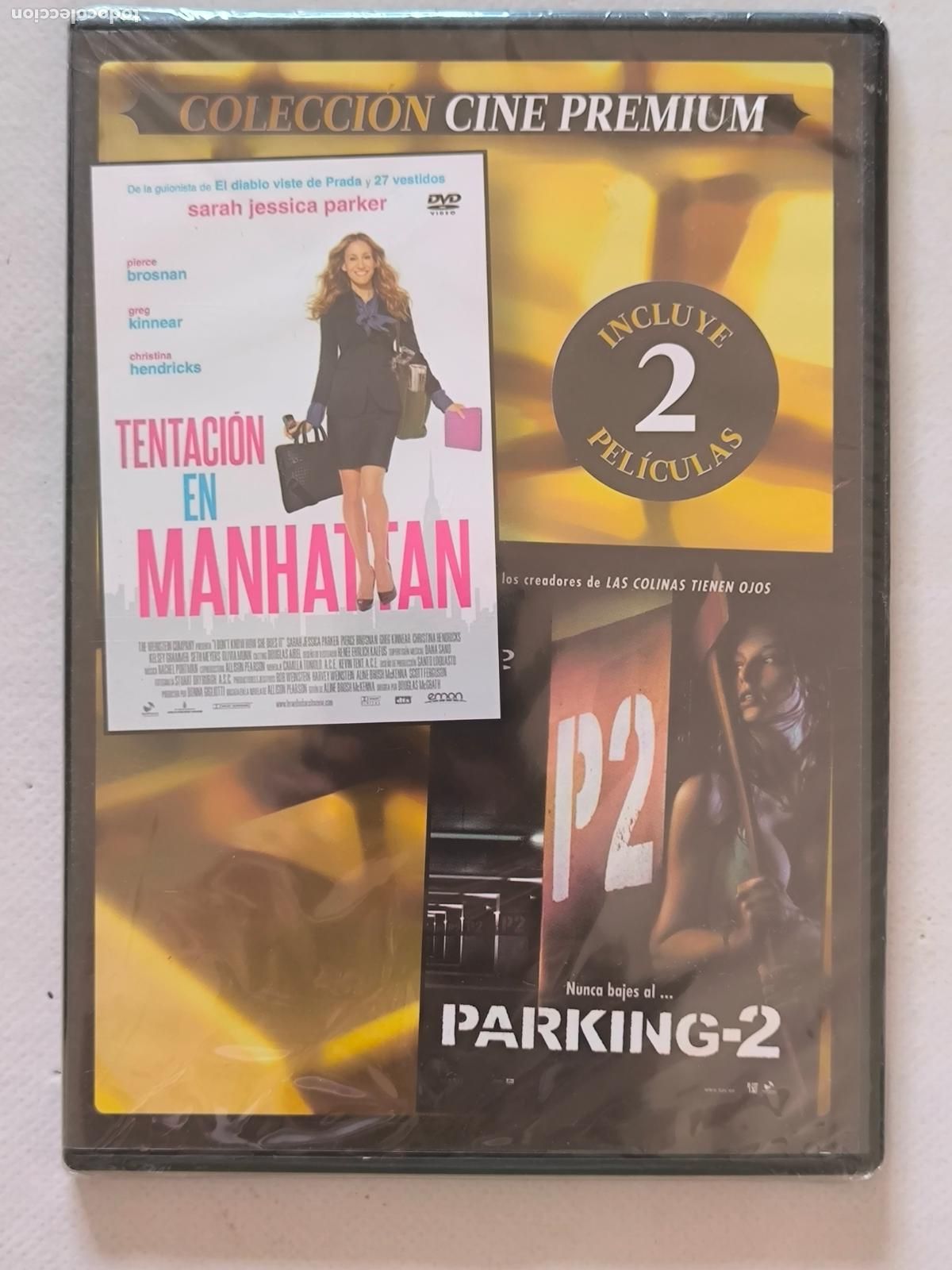 Cine: DVD TENTACION EN MANHATTAN / PARKING 2 - 2 PELICULAS - CAJA SLIM - NUEVO, PRECINTADO (AB)