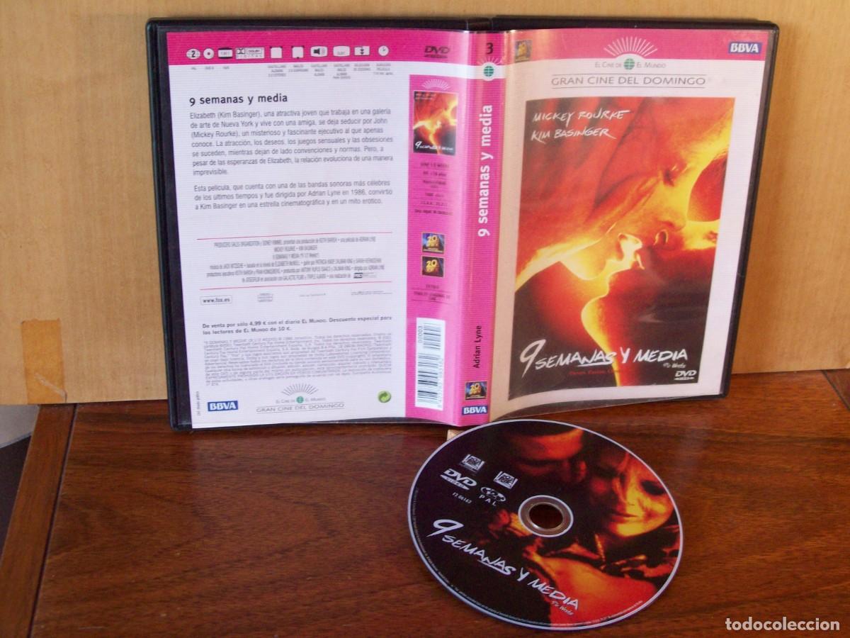 Cine: 9 SEMAS Y MEDIA - MICKEY ROURKE - KIM BASINGER - DVD EDICION PERIODICO EL MUNDO