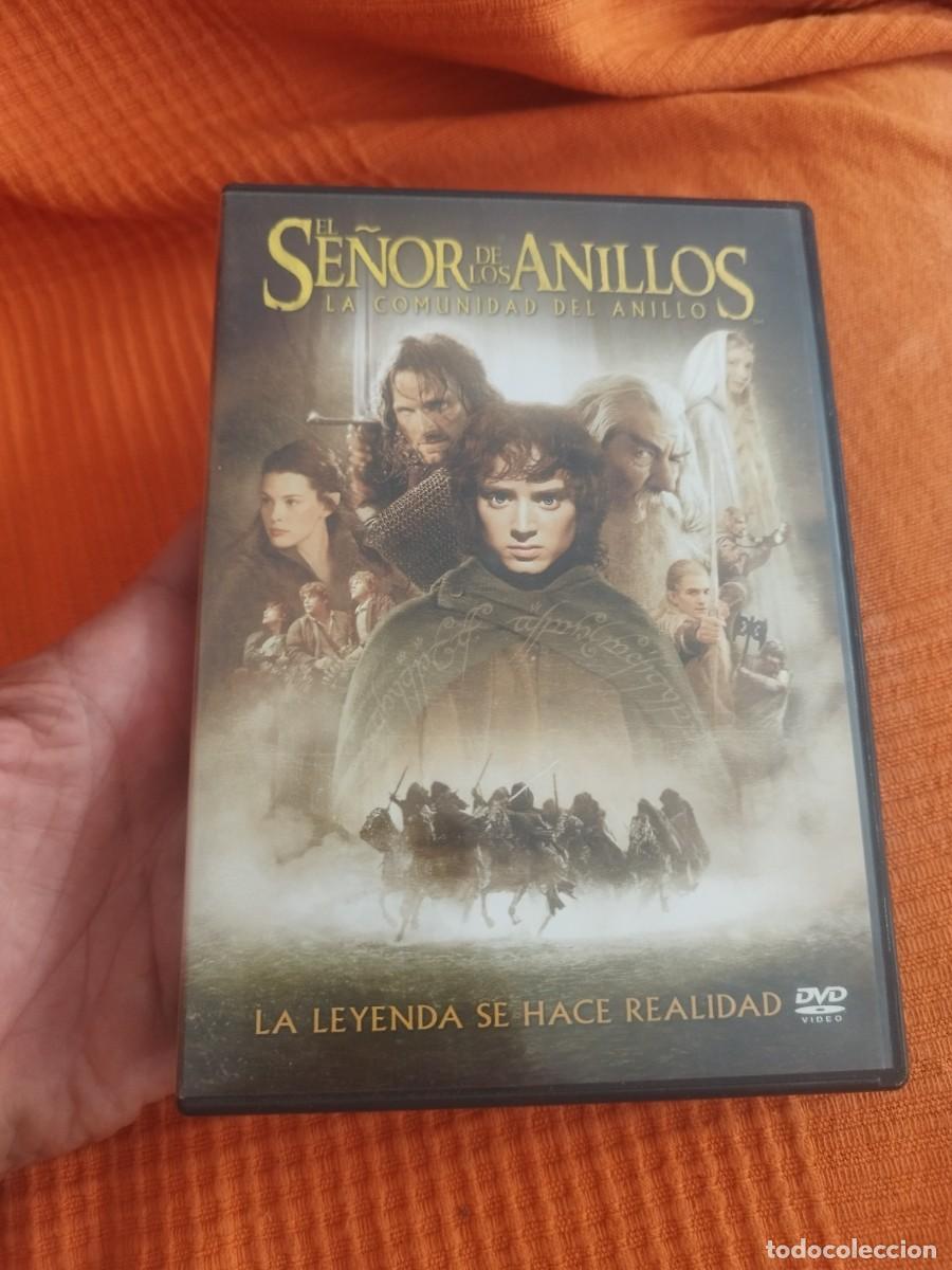 Cinema: El Se&ntilde;or de los Anillos: La Comunidad del Anillo con car&aacute;tula en espa&ntilde;ol. Dos discos en muy buen es
