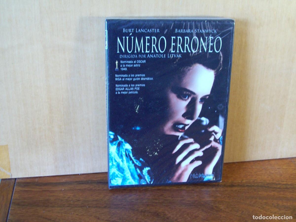 Cine: NUMERO ERRONEO - BURT LANCASTER - BARBARA STANWYCK - DVD NUEVO PRECINTADO EN B/N