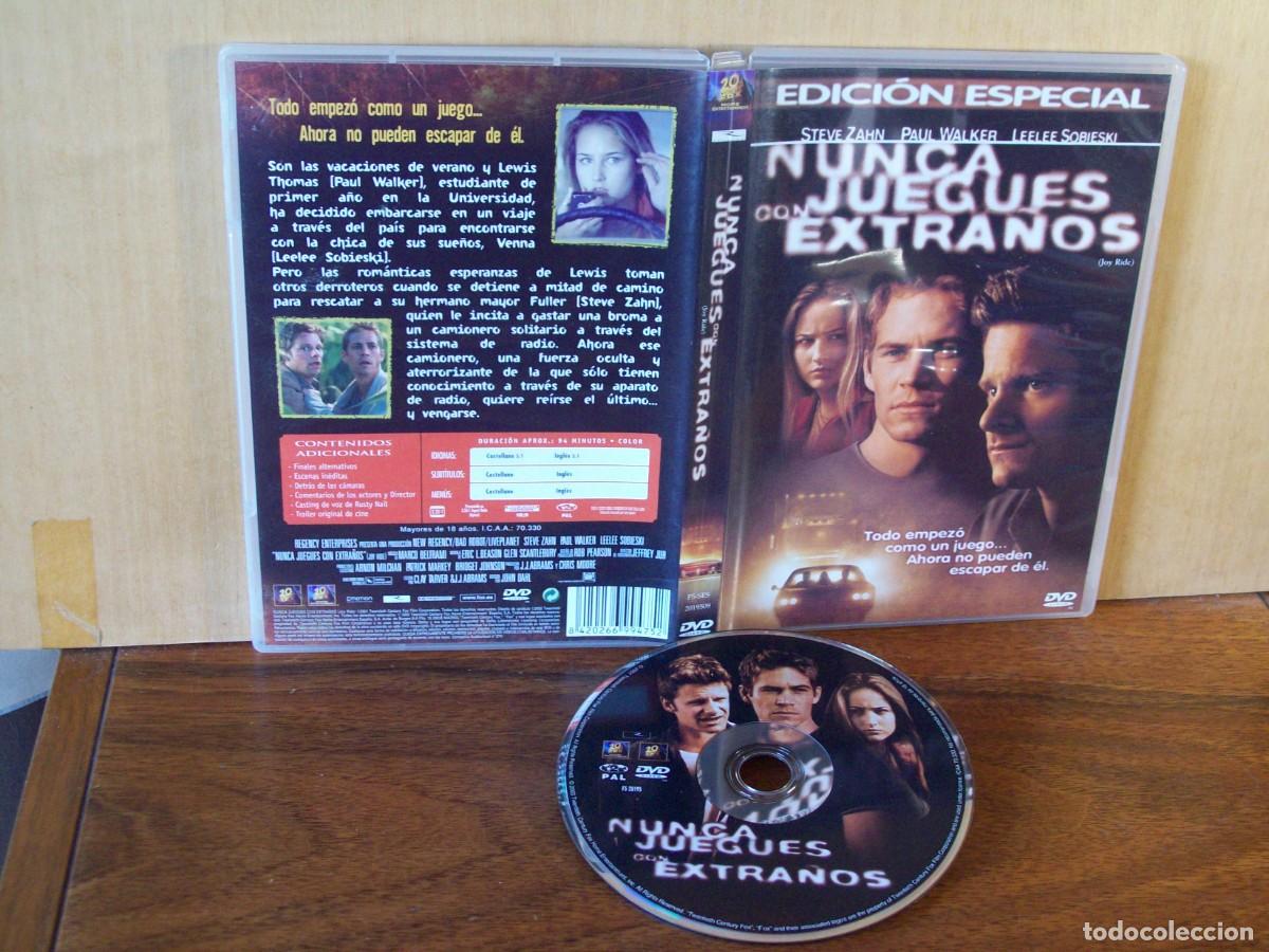 Cine: NUNCA JUEGUES CON ESTRA&Ntilde;OS - STEVE ZAHN - PAUL WALKER - LEELEE SOBIESKI - DVD E. ESPECIAL
