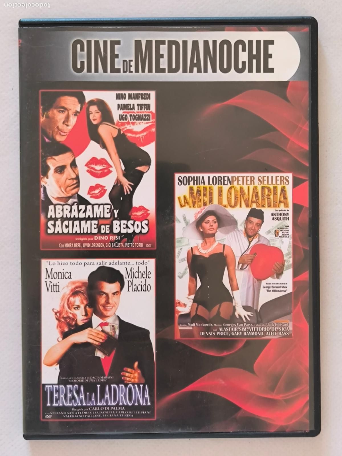 Cine: DVD ABRAZAME Y SACIAME DE BESOS / LA MILLONARIA / TERESA LA LADRONA - CAJA SLIM (07)