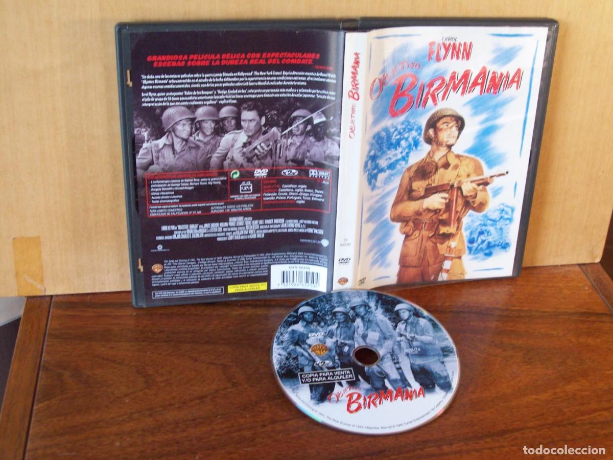 Cine: OBJETIVO BIRMANIA - ERROL FLYNN - JAMES BROWN - WILLIAN PRICE - DVD EN BLANCO Y NEGRO