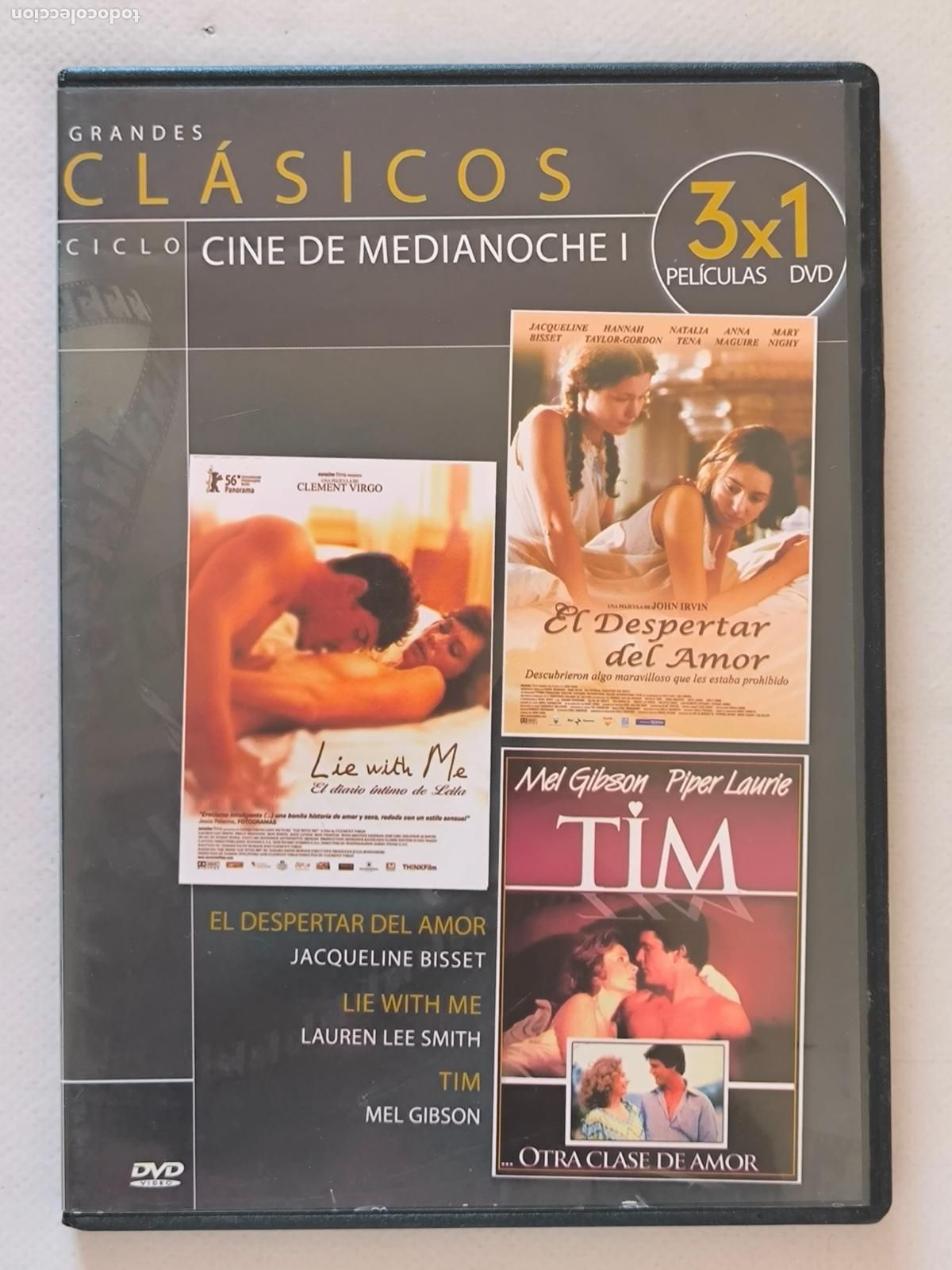 Cine: DVD EL DESPERTAR DEL AMOR / LIE WITH ME / TIM - CINE DE MEDIANOCHE I - CAJA SLIM (09)