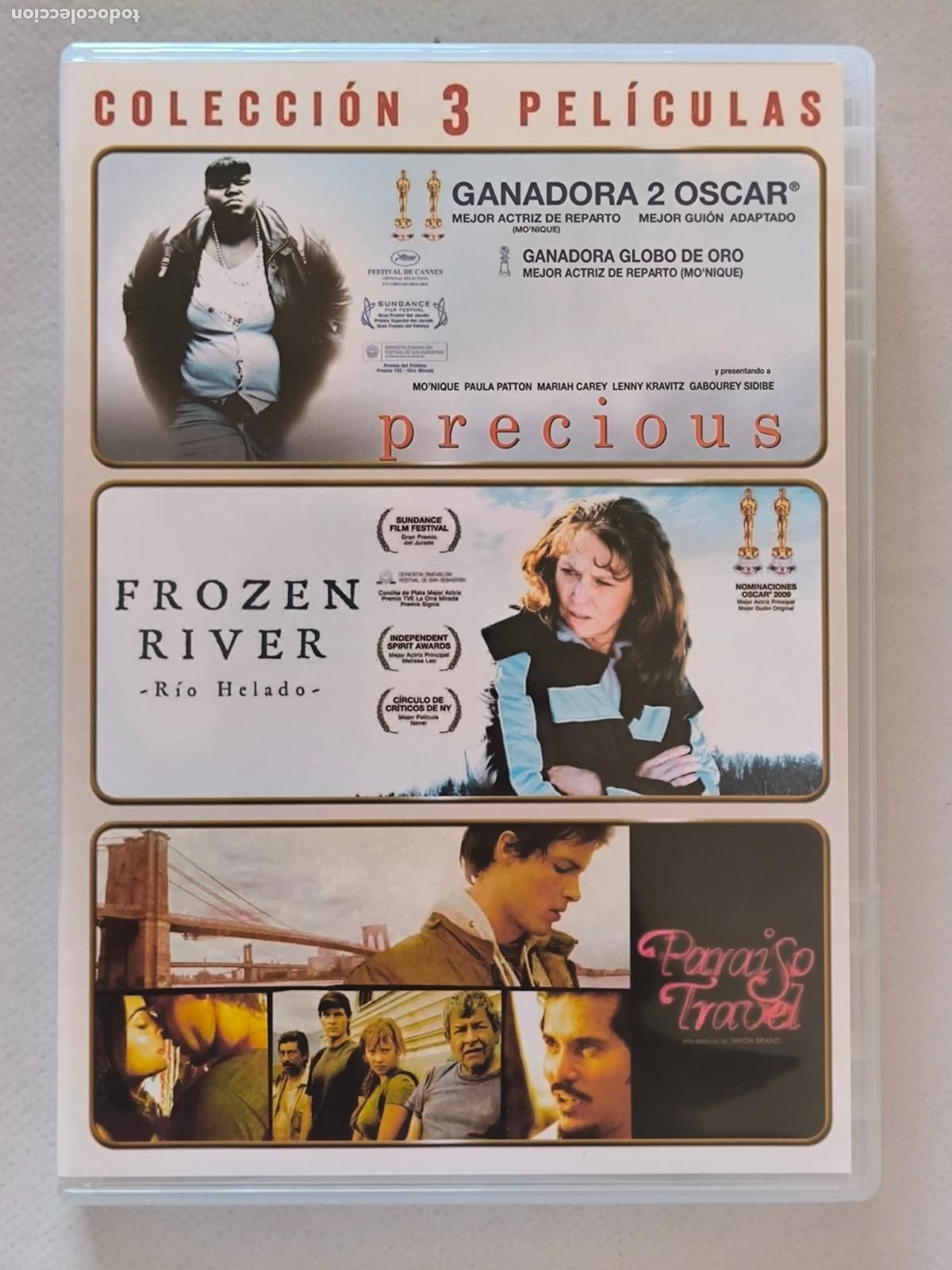Cin&eacute;ma: DVD PRECIOUS / FROZEN RIVER (RIO HELADO) / PARAISO TRAVEL - 3 DISCOS (09)