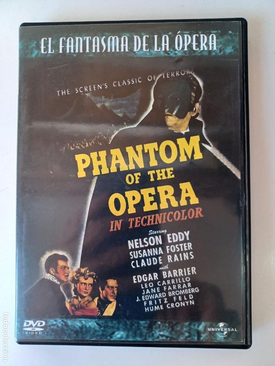 Cine: DVD - PHANTOM OF THE OPERA - EL FANTASMA DE LA OPERA