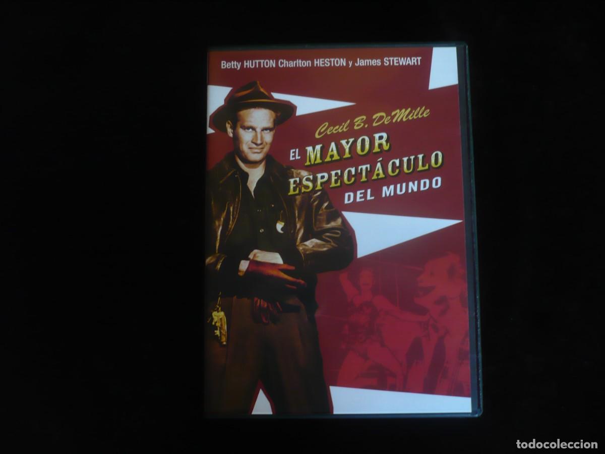 Cine: el mayor espectaculo del mundo - de cecil b. demille con charlton heston - dvd como nuevo
