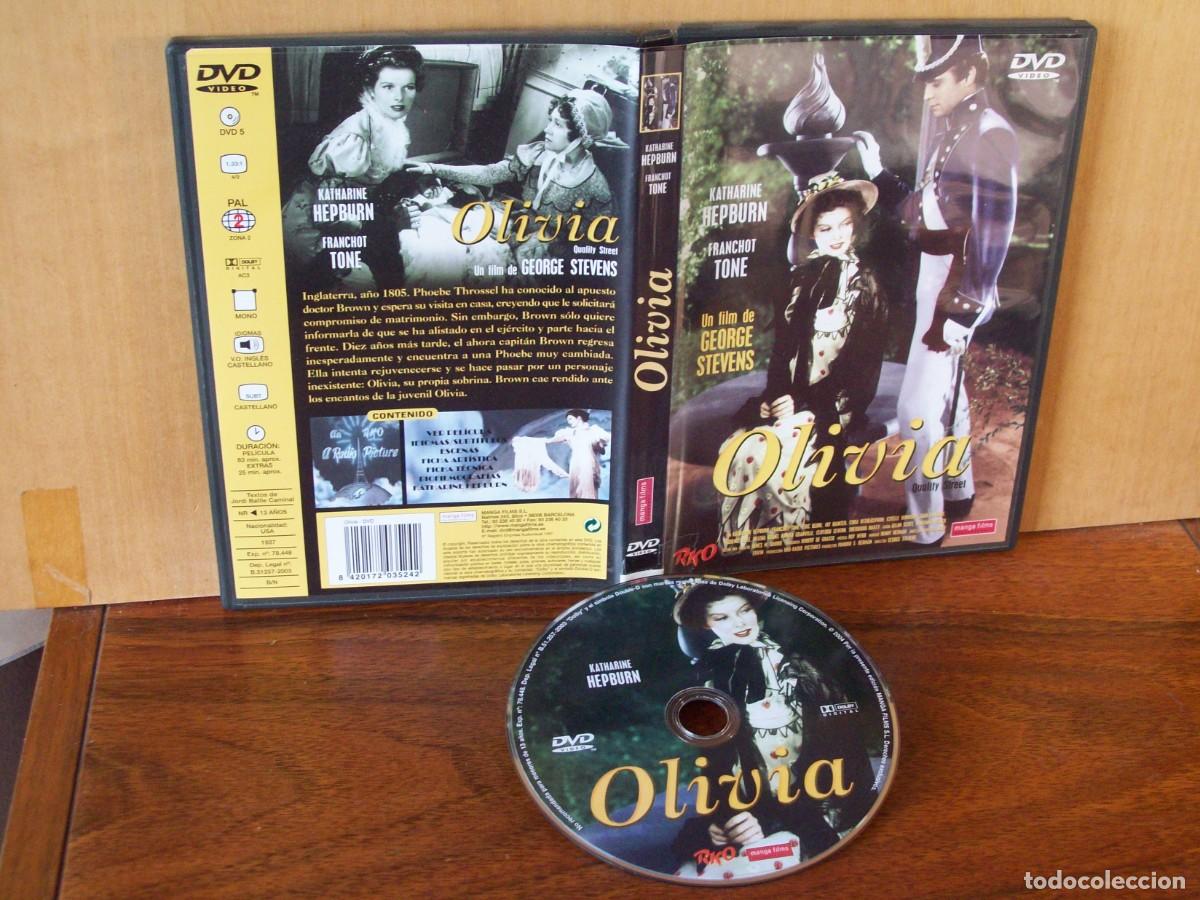 Cine: OLIVIA - KATHARINE HEPBURN - FRANCHOT TONE - ERIC BLORE -FAY BAINTER - DVD EN BLANCO Y NEGRO