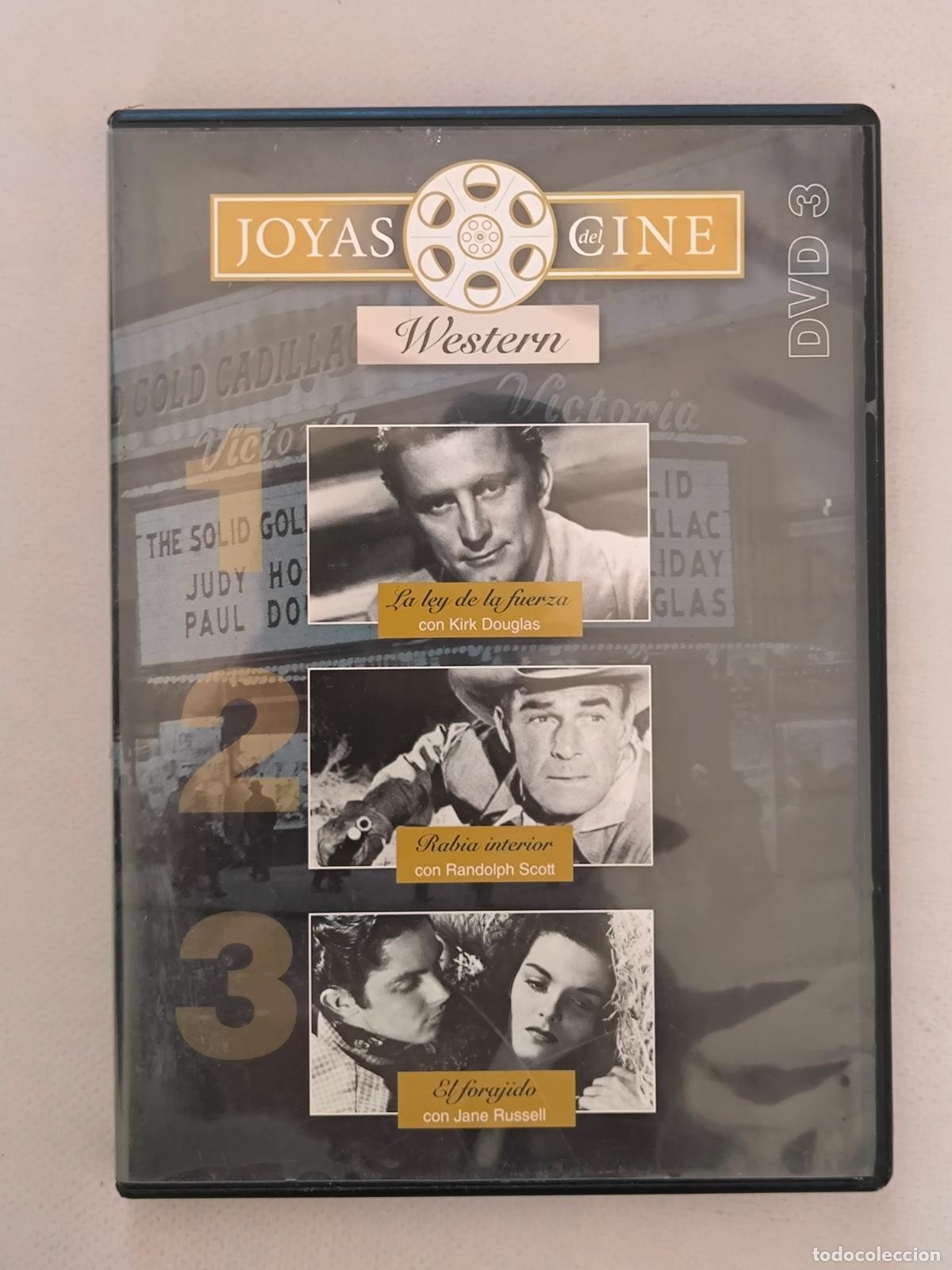 Cine: DVD LA LEY DE LA FUERZA / RABIA INTERIOR / EL FORAJIDO - JOYAS DEL CINE - WESTERN (014)