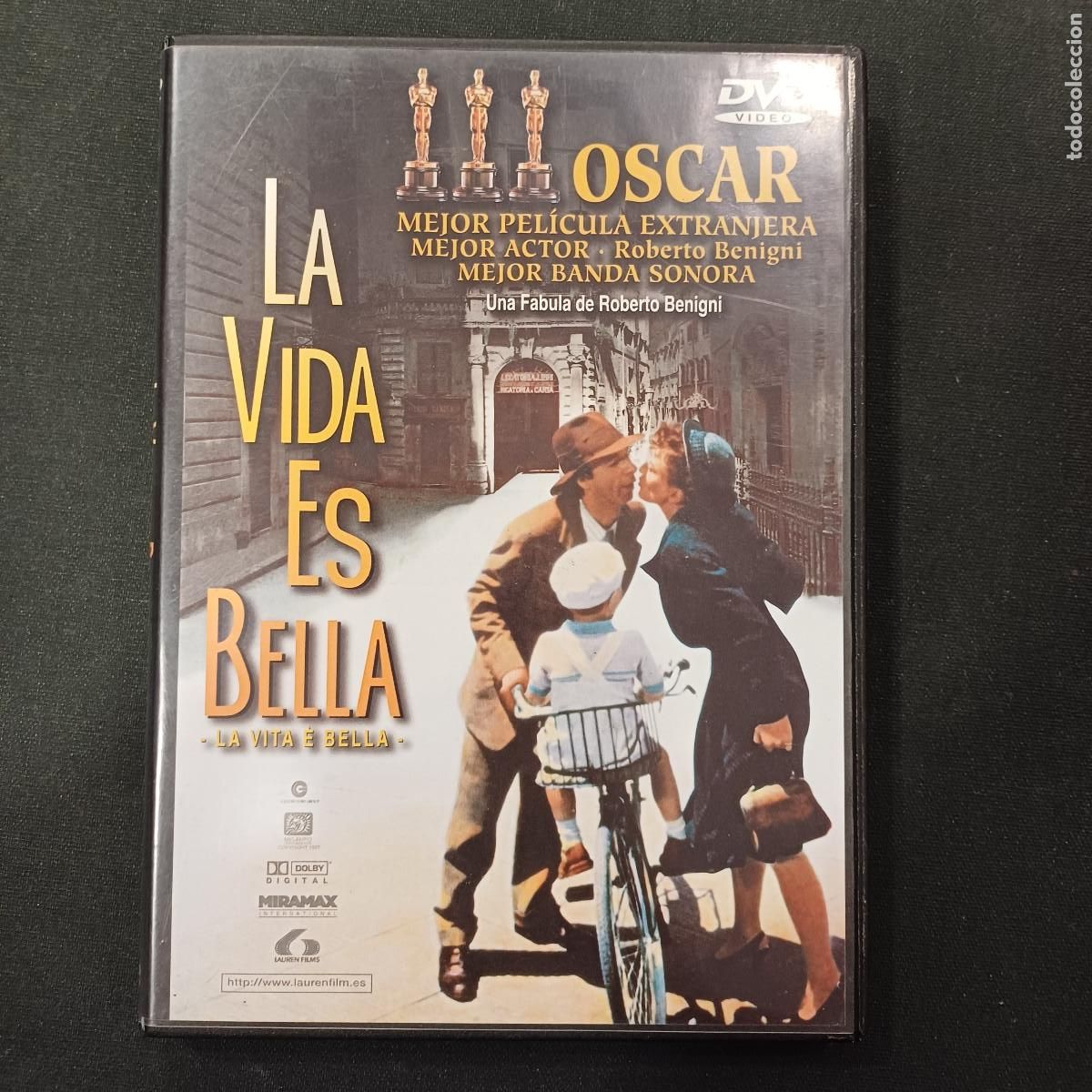 Cine: LA VIDA ES BELLA/BENIGNI/DVD+LIBRETO.