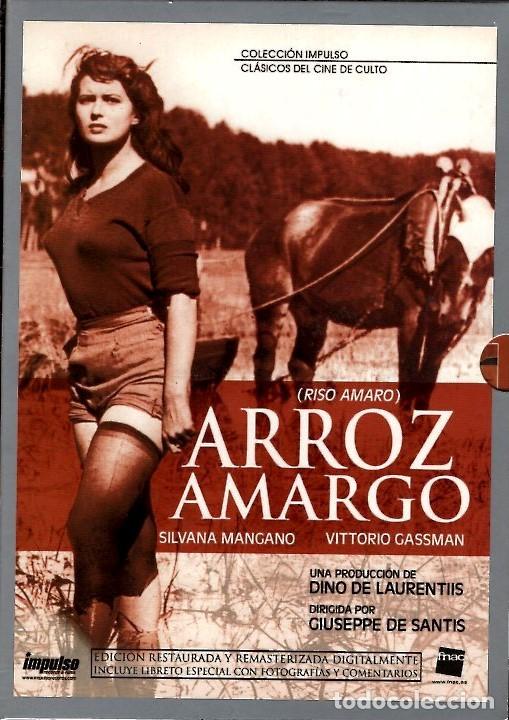 Cine: ARROZ AMARGO DVD - (SILVANA MANGANO ). UNAS RECOLECTORAS DE ARROZ CON SUS RENCORES, AMORES Y PELEAS