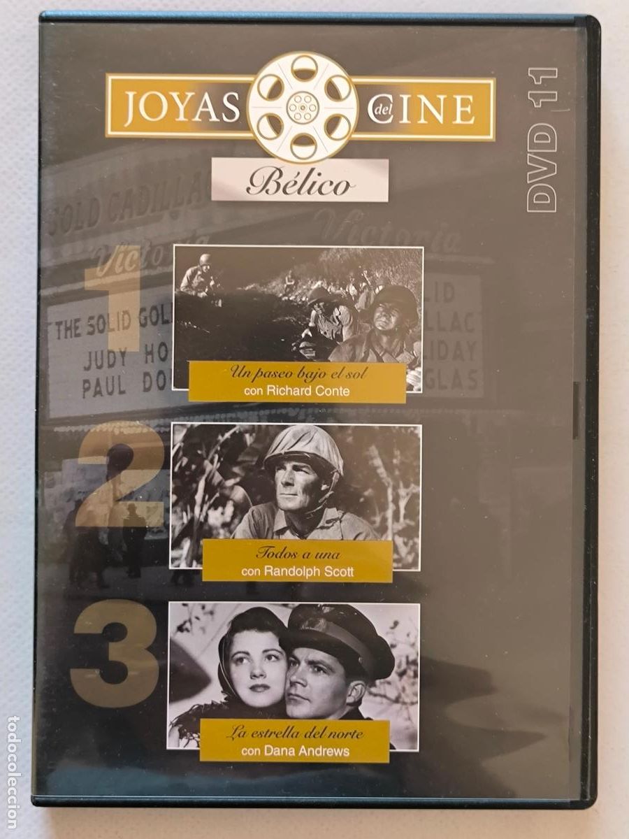 Cine: DVD UN PASEO BAJO EL SOL / TODOS A UNA / LA ESTRELLA DEL NORTE - JOYAS DEL CINE - BELICO (016)