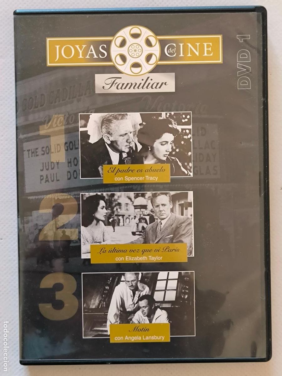 Cinema: DVD EL PADRE ES ABUELO / LA ULTIMA VEZ QUE VI PARIS / MOTIN - JOYOAS DEL CINE - FAMILIAR (016)